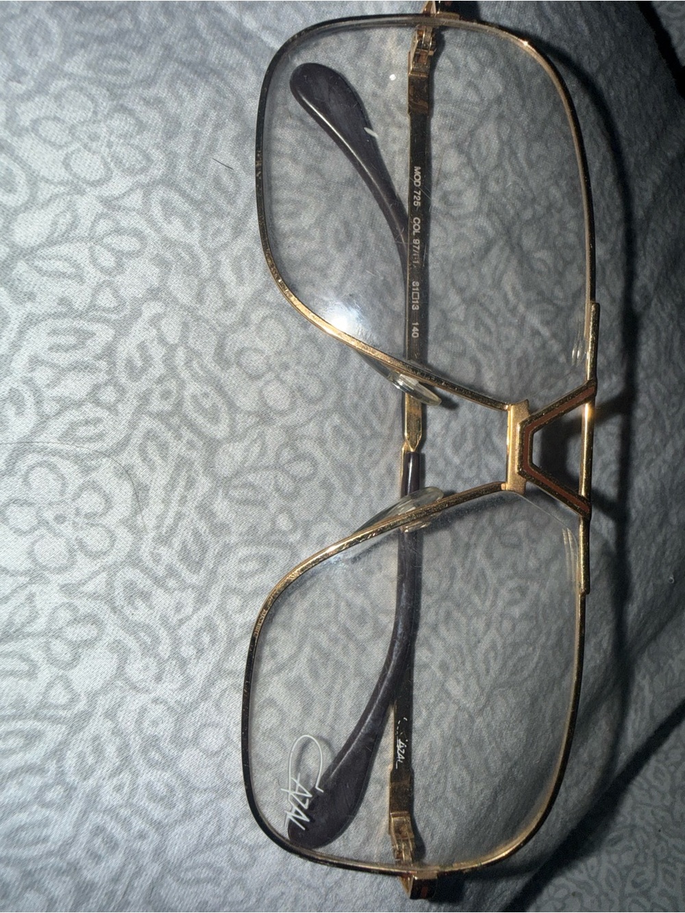 Vintage Cazal Mod 725 Col 97/013 Gold West Germany 80s Aviator Glasses⁠